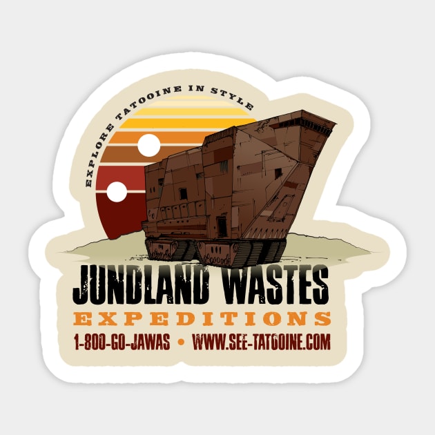 Jundland Wastes Expeditions Sticker by MindsparkCreative